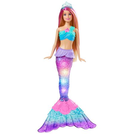 Muñeca Barbie sirenas Luces Mágicas