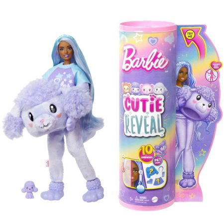 Barbie muñeca Cutie Reveal Camisetas Cozy Caniche