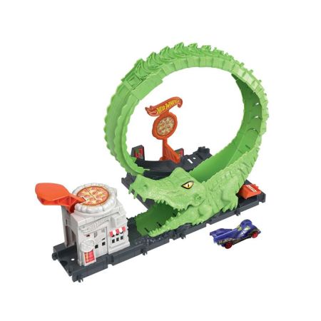 Pista Hot Wheels City ataque del cocodrilo