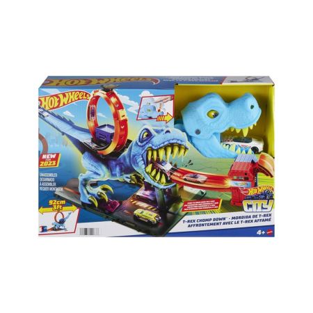 Pista Hot Wheels City desafío del T-Rex