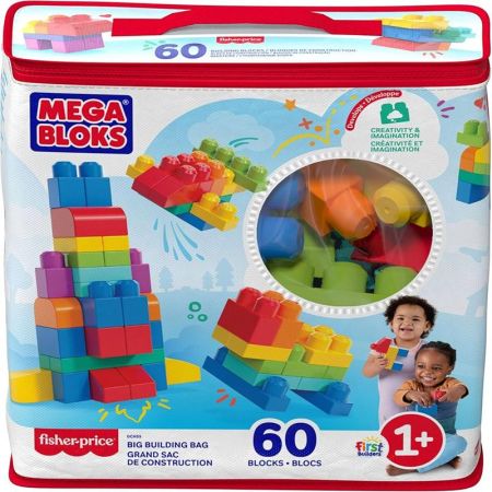 MEGA BLOKS Bolsa 60 Pieças Azul