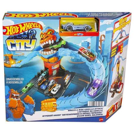 Hot Wheels City pista Gorila gasolinera