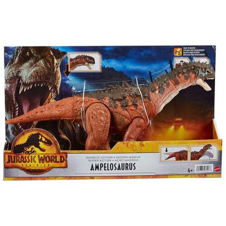 Jurassic World dinosauri Ampelosaurus gran acción