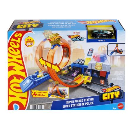 Hot Wheels City pista Súper estación de policía
