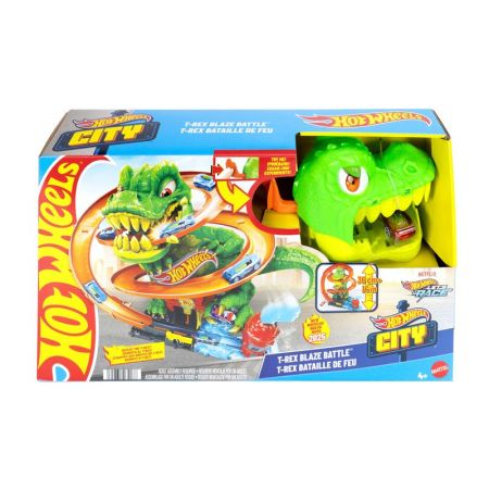 Hot Wheels City pista estación de Bomberos T-Rex