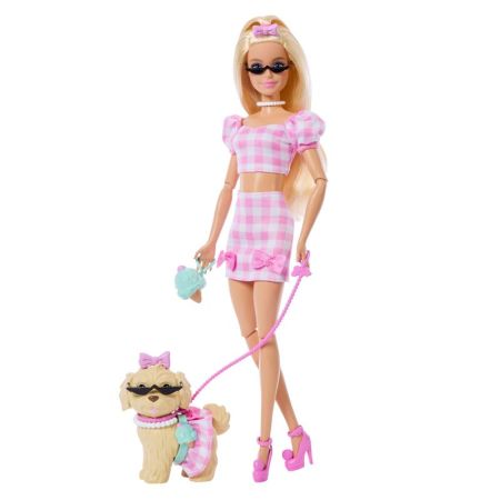 Barbie Twinning Looks  muñeca rubia con perro