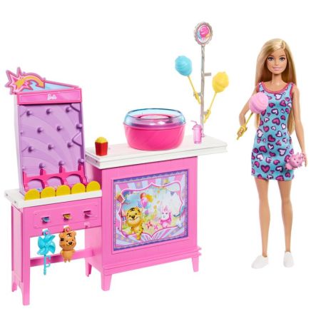 Barbie puesto de algodón de azúcar