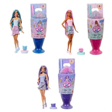 Barbie muñeca Pop Reveal dulces con vaso