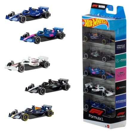Hot Wheels pack 5 vehículos F1