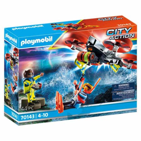Playmobil City Action rescate buzo con dron