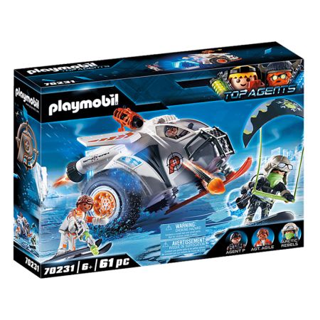 Playmobil Top Agents Spy Team planeador de nieve