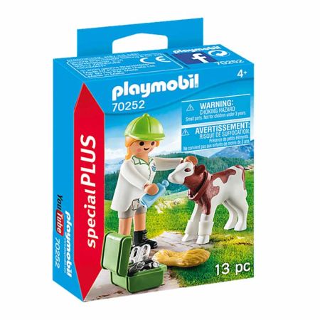 Playmobil Special Plus veterinaria con ternero