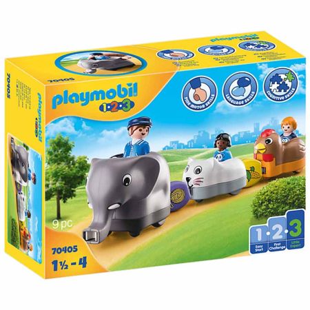 Playmobil 1.2.3 mi tren de animales