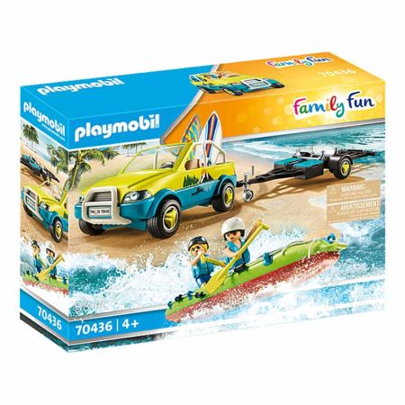 Playmobil Family Fun coche de playa con canoa