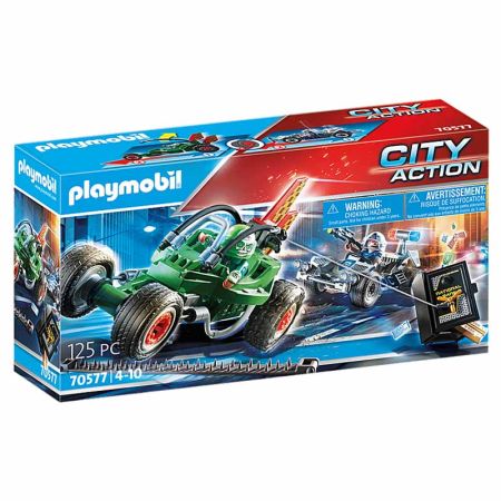 Playmobil City Action kart y ladrón de caja fuerte