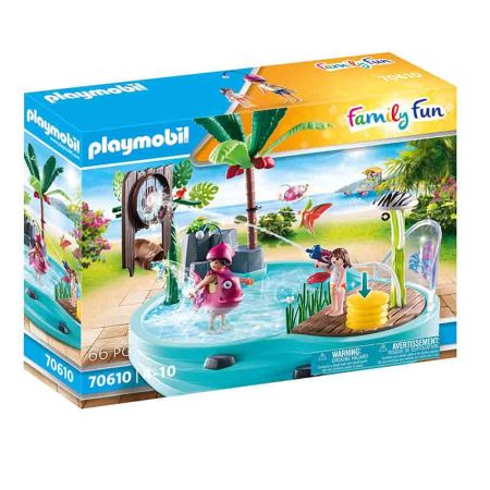 Playmobil Family Fun Piscina con rociador de agua