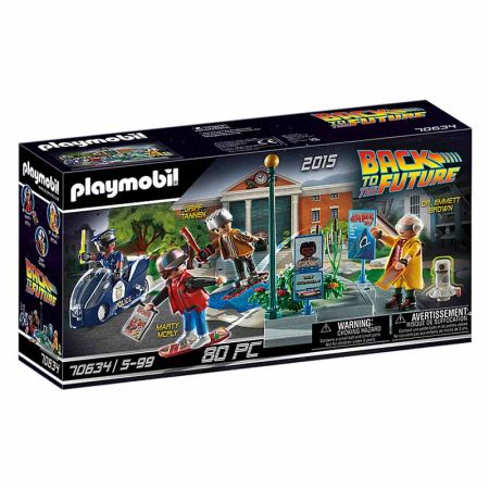 Playmobil Regreso al futuro perecución monopatín