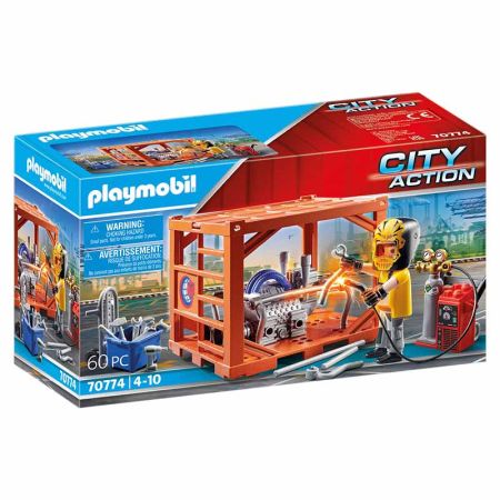 Playmobil City Action fabricante de contenedores