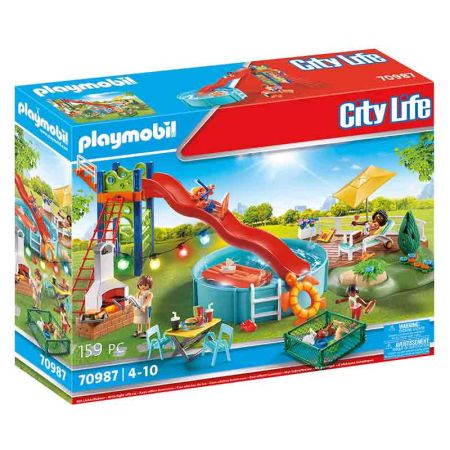 Playmobil City Fiesta en la Piscina con Tobogán