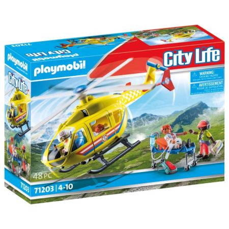 Playmobil City Life helicóptero de rescate