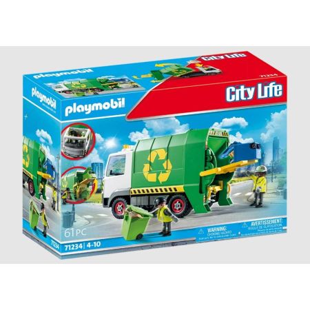 Playmobil City Life camión de reciclaje