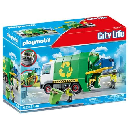 Playmobil City Life camión de reciclaje