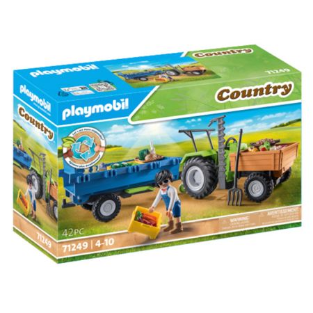 Playmobil Country tractor con remolque