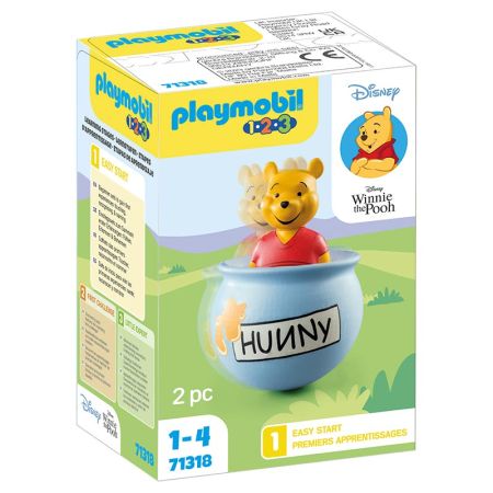 Playmobil 1.2.3 Winnie The Pooh tarro de miel