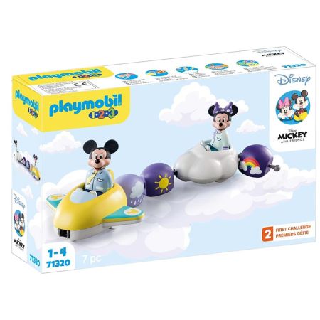 Playmobil 1.2.3 Mickey y Minnie tren nube