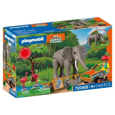 Playmobil Animal & friends elefante con cuidadora
