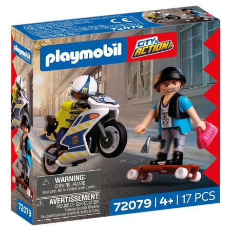 Playmobil City Action persecución en moto