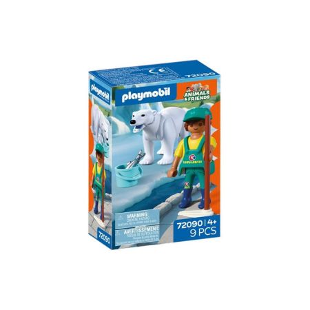 Playmobil Animal & friends oso polar y cuidador