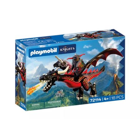 Playmobil Knights drag&oacute;n Negro