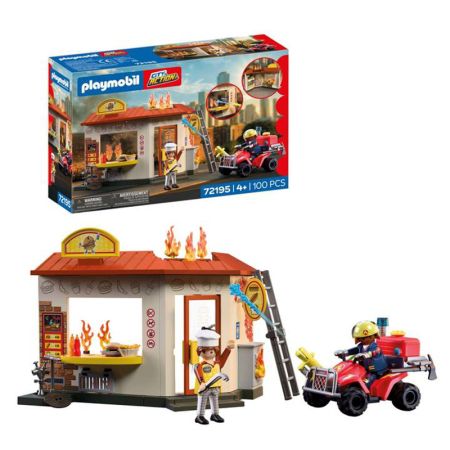 Playmobil City Action quad de bomberos