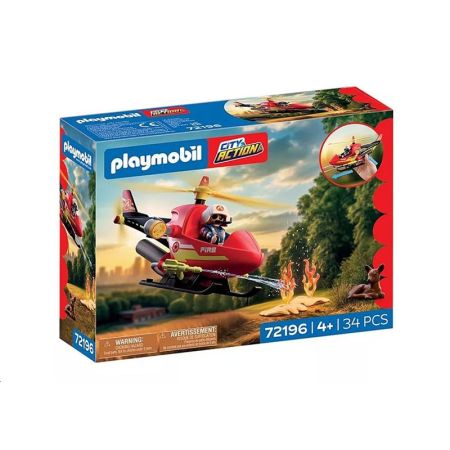 Playmobil City Action helicóptero de bomberos