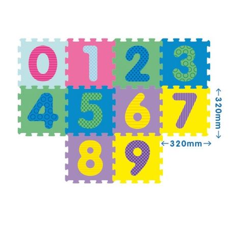 Alfombra puzzle con números