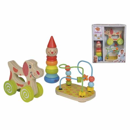 Set 3 juguetes de madera Eichhorn