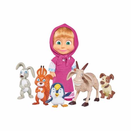 Masha y el oso con animales