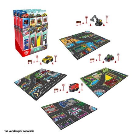 Micro vehículo de rescate 9 cm con alfombra