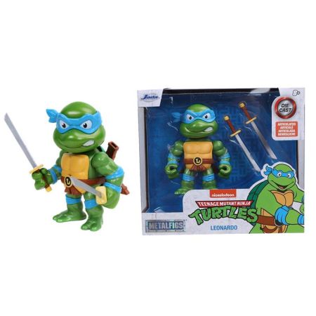 Figura Tortugas Ninja Leonardo 10 cm metal