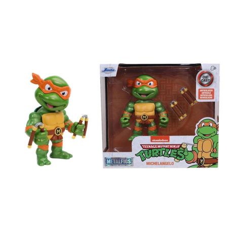 Figura Tortugas Ninja Michelangelo 10 cm metal