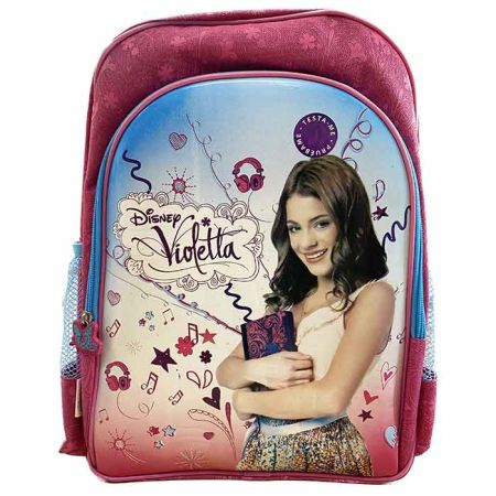 Mochila escolar Violeta con estuche y diario