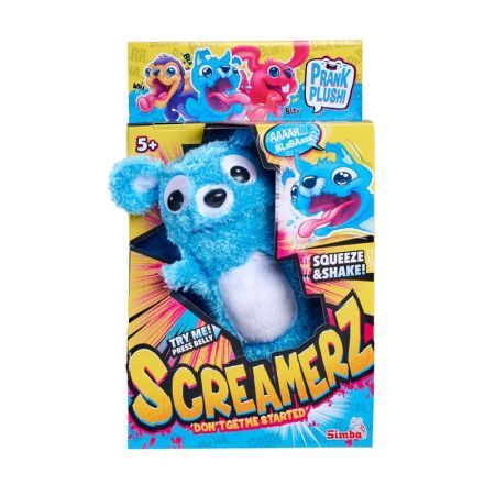 Peluche Marioneta Screamerz perro azul
