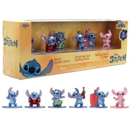 Set 6 nano figuras Stitch 4 cm
