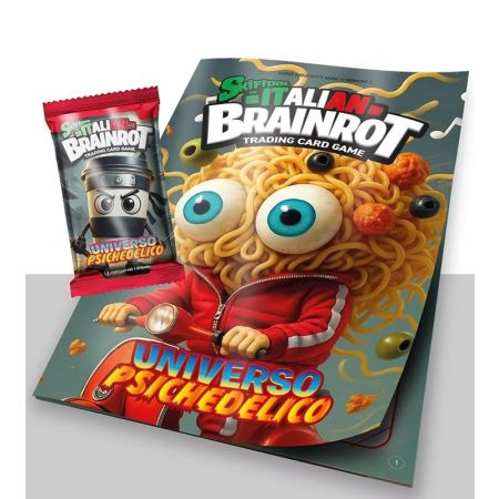 Álbum y sobre 7 cartas coleccionables Brainrot