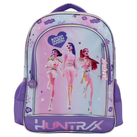 Mochila escolar Kpop Demon Hunters rosa 41cm