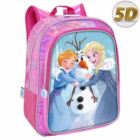 Mochila Frozen con bolsillo 35cm