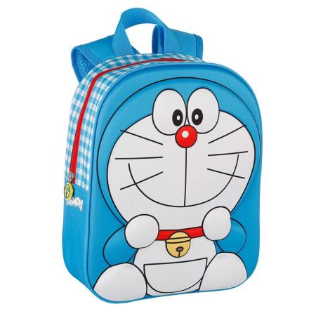 Mochila escolar Doraemon 3D 32x25x10