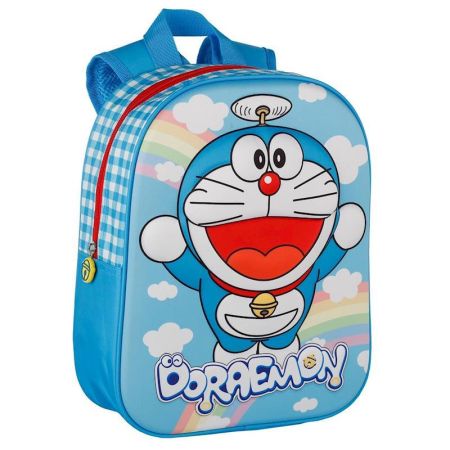 Mochila escolar Doraemon arcoiris 3D 32x25x10