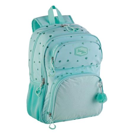 Mochila escolar 2 divisiones BlinBlin corazones 42